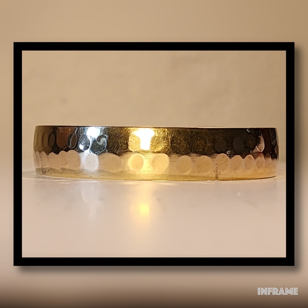 Hammered Brass Vintage Bangle Bracelet
